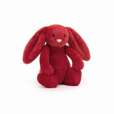 Jellycat Bashful Cranberry Bunnies Australia | 423987MKB